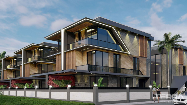 6+2 Luxury Living Villas in a Gated Community in Antalya, Altıntaş
