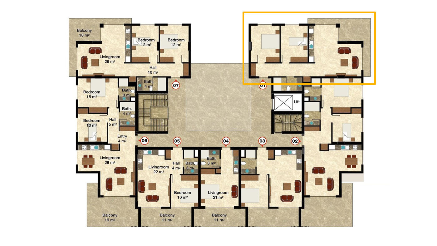 Sun-Filled Resale Flat in Alanya with Sea View and Rental Potential - 72031