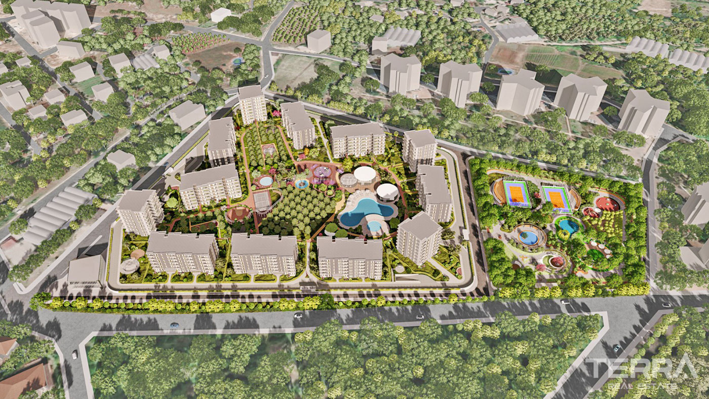 Investment Apartments with Flexible Payment Plan in Mersin Mezitli - 71147