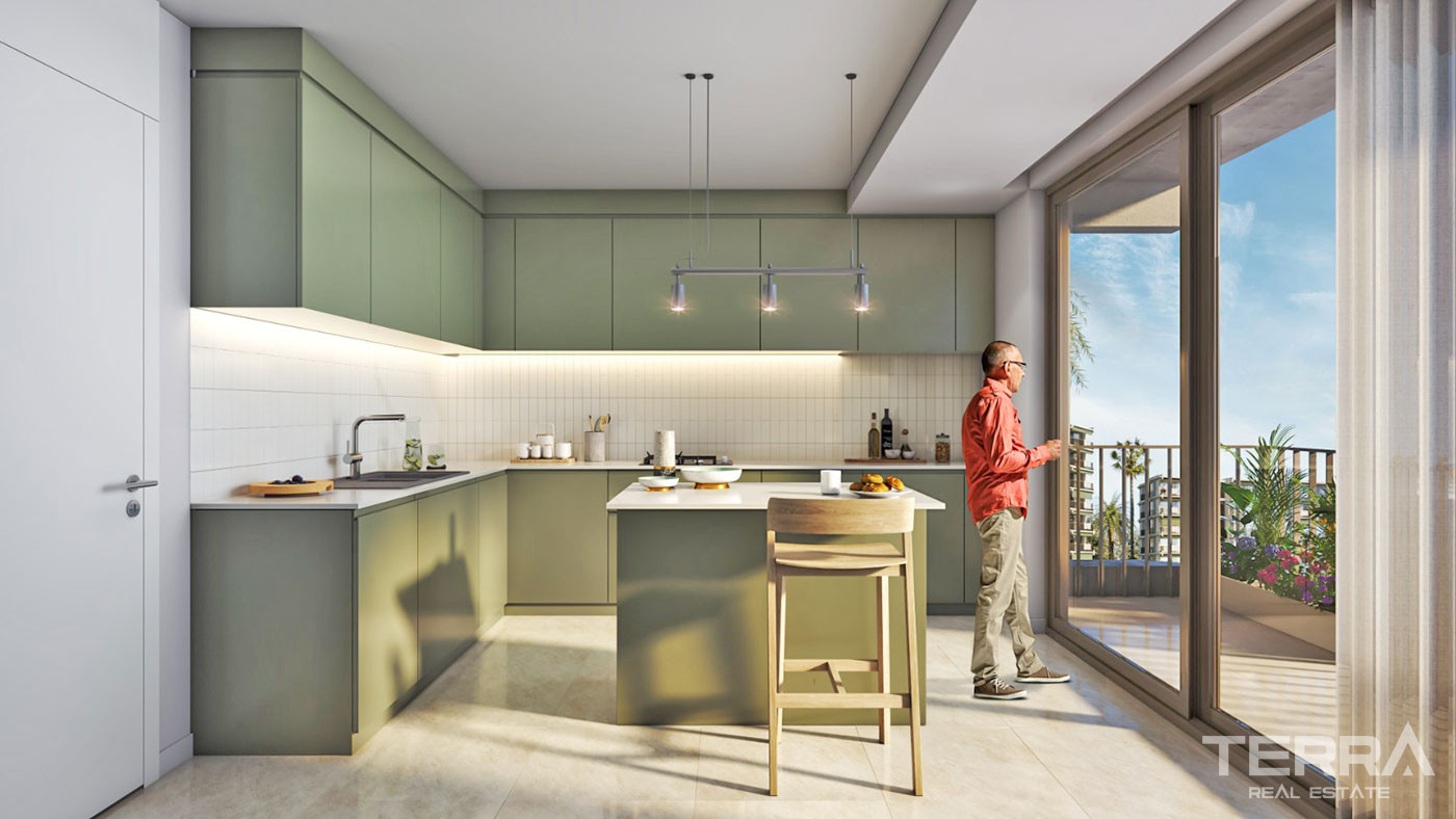 Investment Apartments with Flexible Payment Plan in Mersin Mezitli - 71152