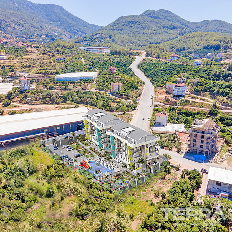 Investment Apartments with Various Social Facilities in Alanya, Oba - 71329
