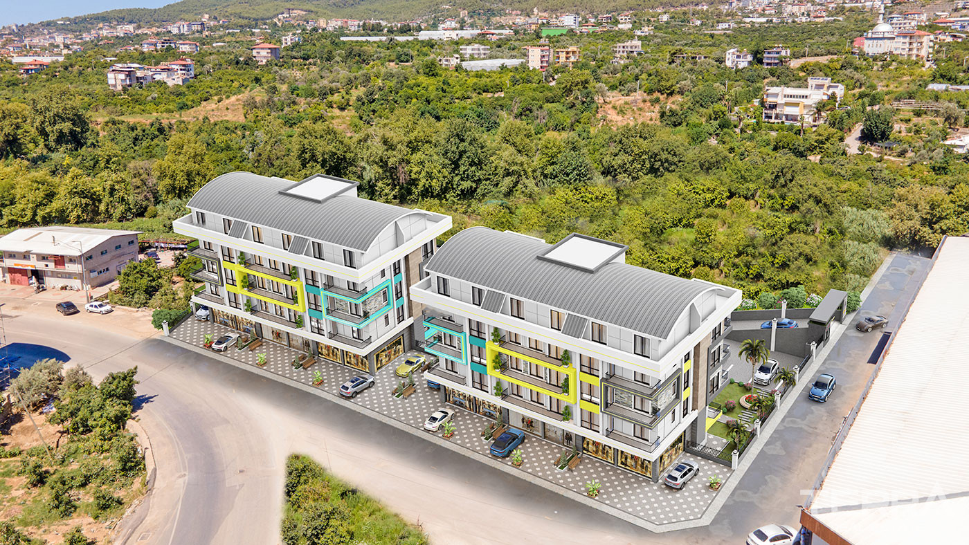 Investment Apartments with Various Social Facilities in Alanya, Oba - 71330