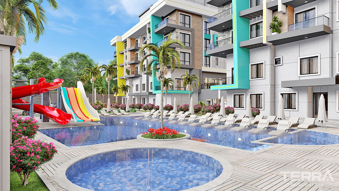 Investment Apartments with Various Social Facilities in Alanya, Oba
