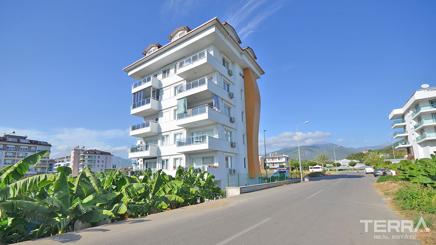 1 + 1 Wiederverkaufswohnung zum Verkauf in Kestel, Alanya, 140 m vom Strand entfernt - 71490