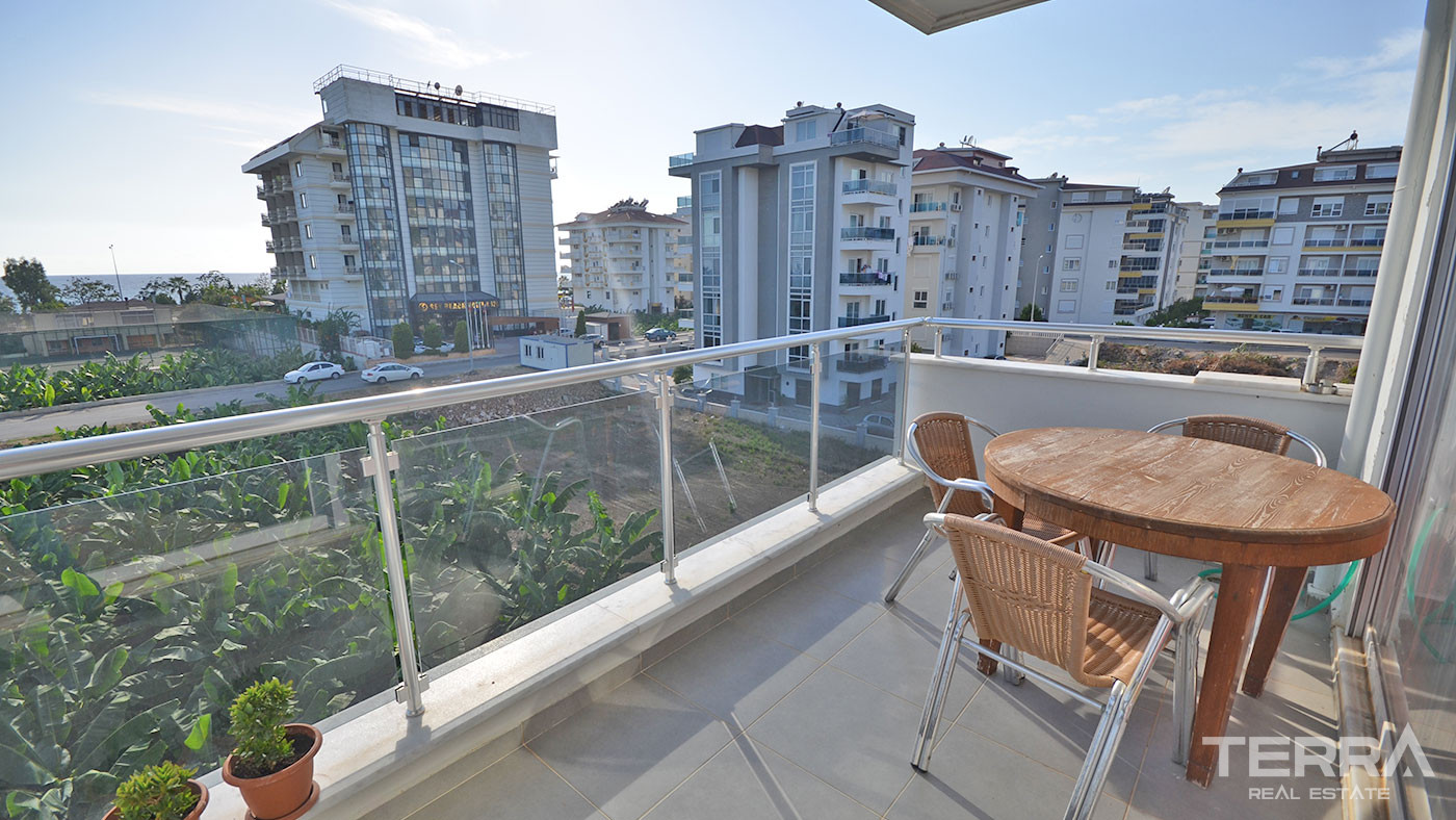1 + 1 Wiederverkaufswohnung zum Verkauf in Kestel, Alanya, 140 m vom Strand entfernt - 71503