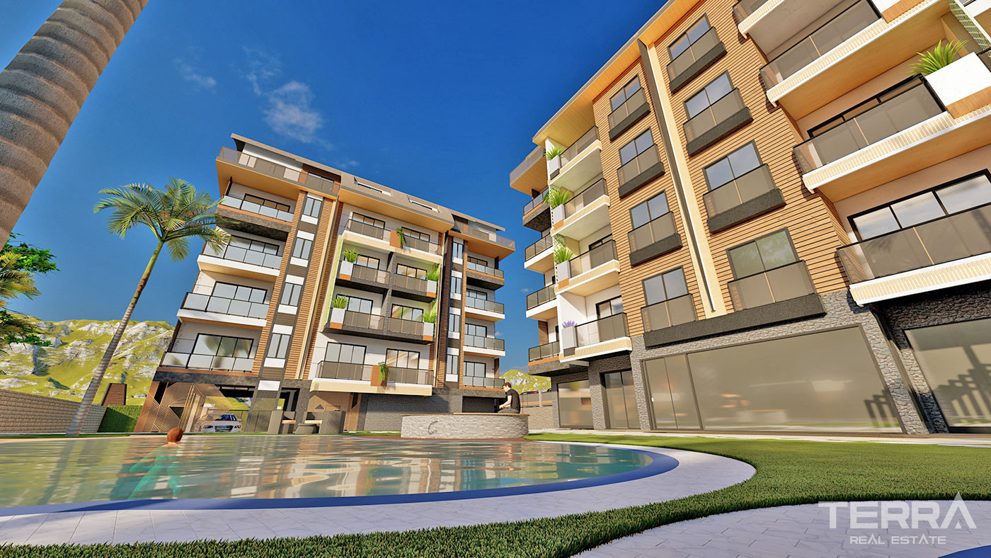 New Apartments with Luxury Touches and Modern Design in Alanya, Oba