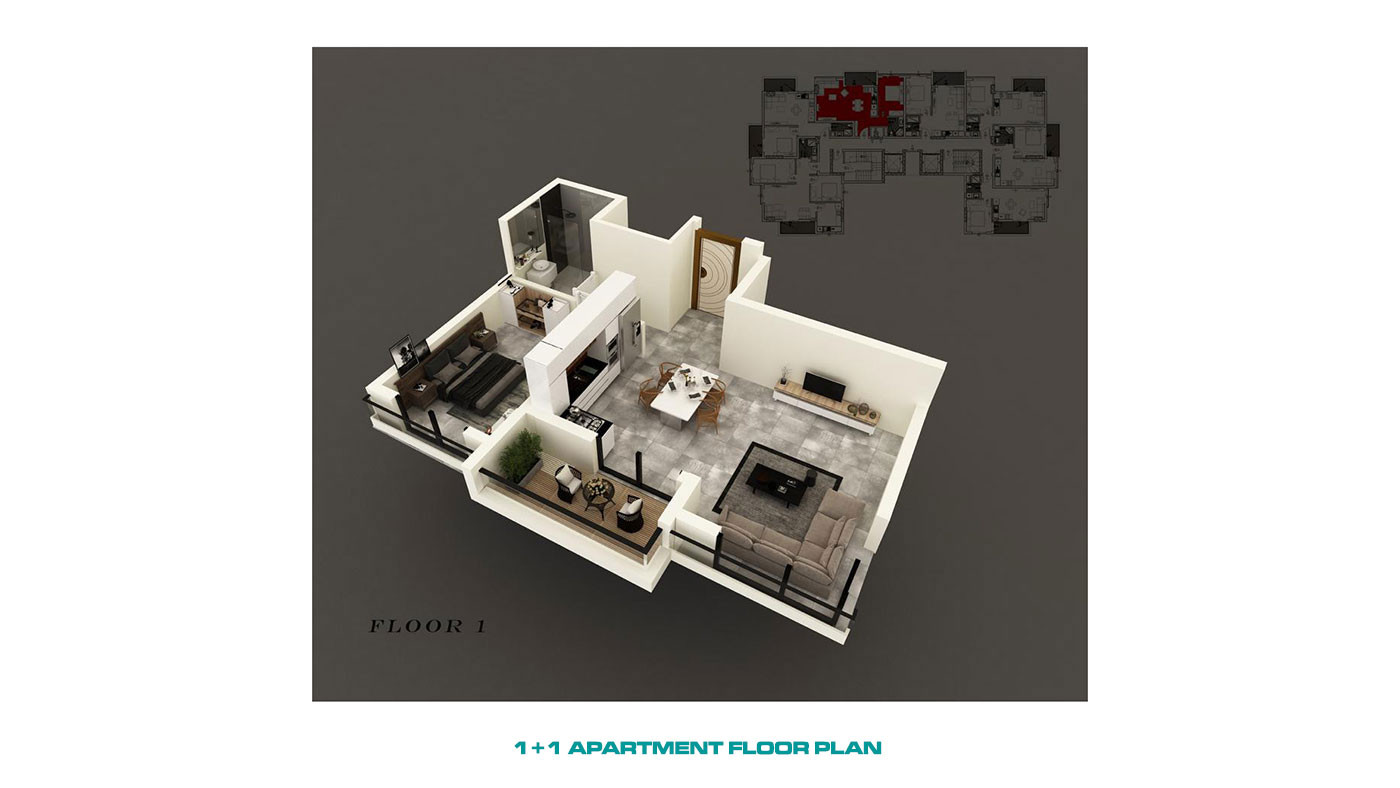 Apartments in einem Luxuskomplex in Strandnähe in Mahmutlar, Alanya - 71514