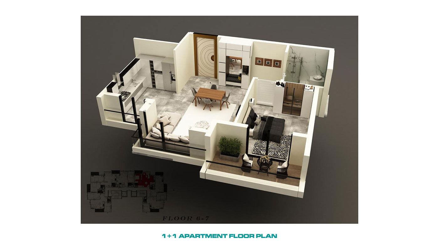 Apartments in einem Luxuskomplex in Strandnähe in Mahmutlar, Alanya - 71516