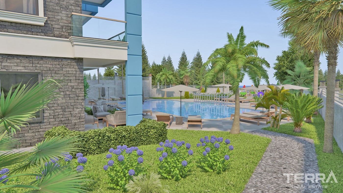 Luxury Brand New Apartments with Shared Pool in Alanya Avsallar - 71888