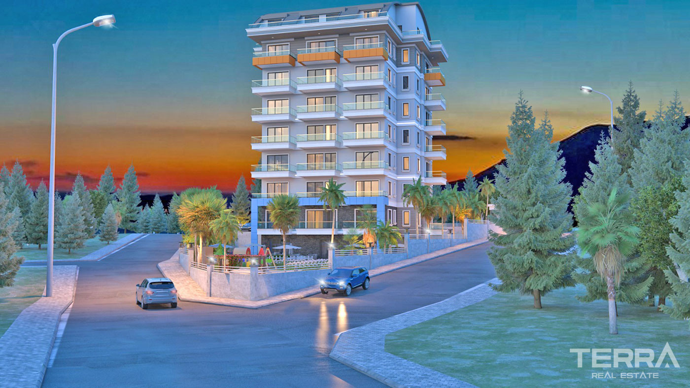 Luxury Brand New Apartments with Shared Pool in Alanya Avsallar - 71897