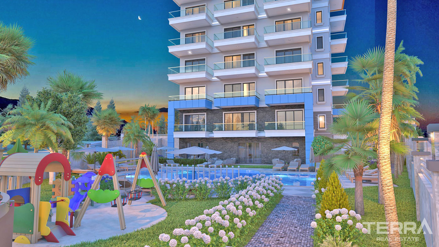 Luxury Brand New Apartments with Shared Pool in Alanya Avsallar - 71901
