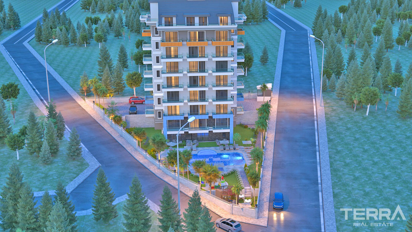 Luxury Brand New Apartments with Shared Pool in Alanya Avsallar - 71902
