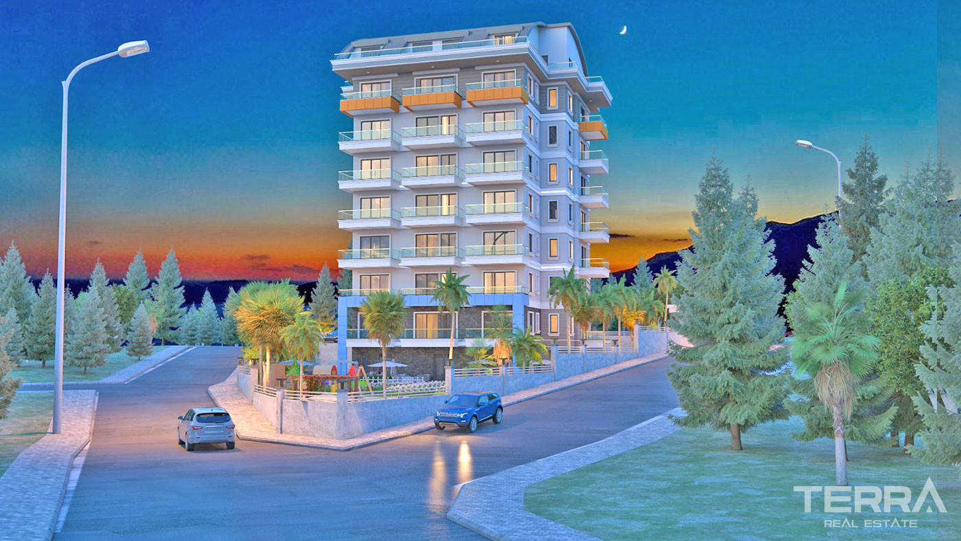 Luxury Brand New Apartments with Shared Pool in Alanya Avsallar - 71903