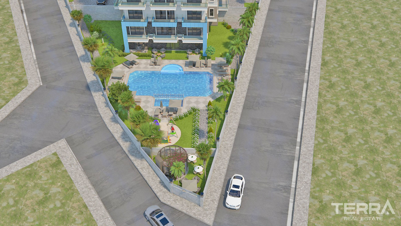 Luxury Brand New Apartments with Shared Pool in Alanya Avsallar - 71909