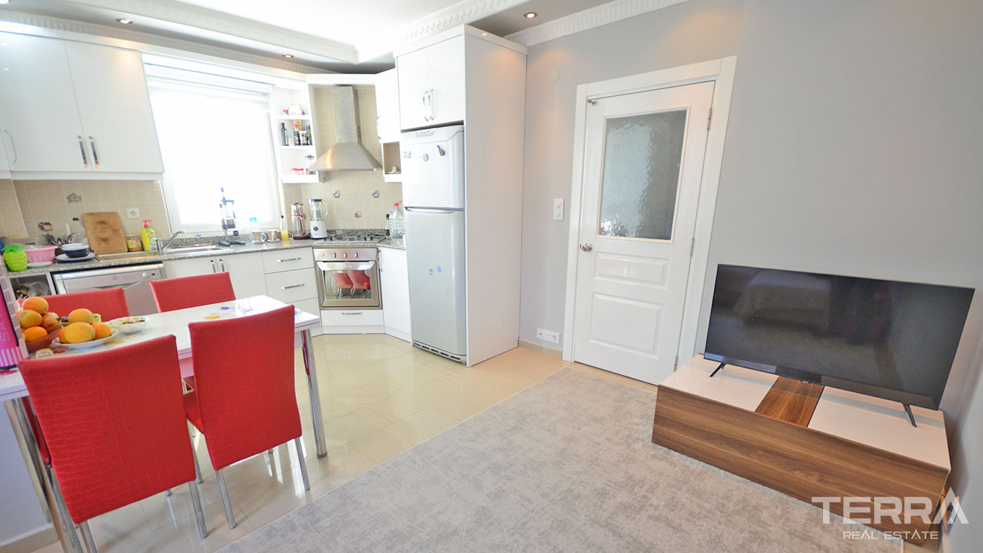 Fully Furnished Apartment in Alanya Oba Only 140 m to the Beach - 71664