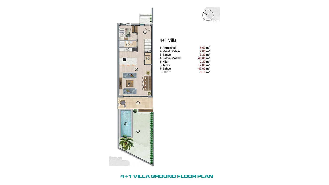 Citizenship Approved Townhouses with Private Swimming Pool in Antalya - 71852
