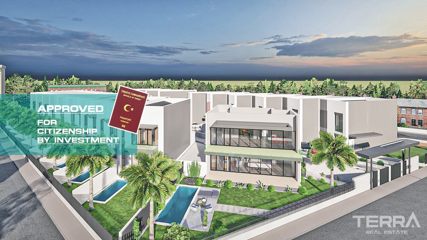 Citizenship Approved Townhouses with Private Swimming Pool in Antalya