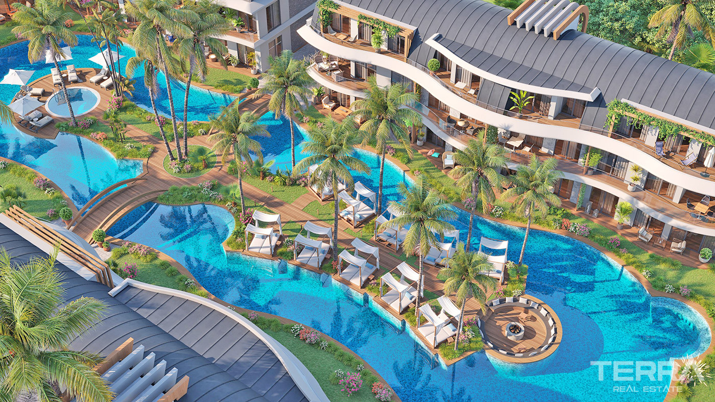 Exclusive Apartments with Direct Access to the Pool in Alanya - 71963