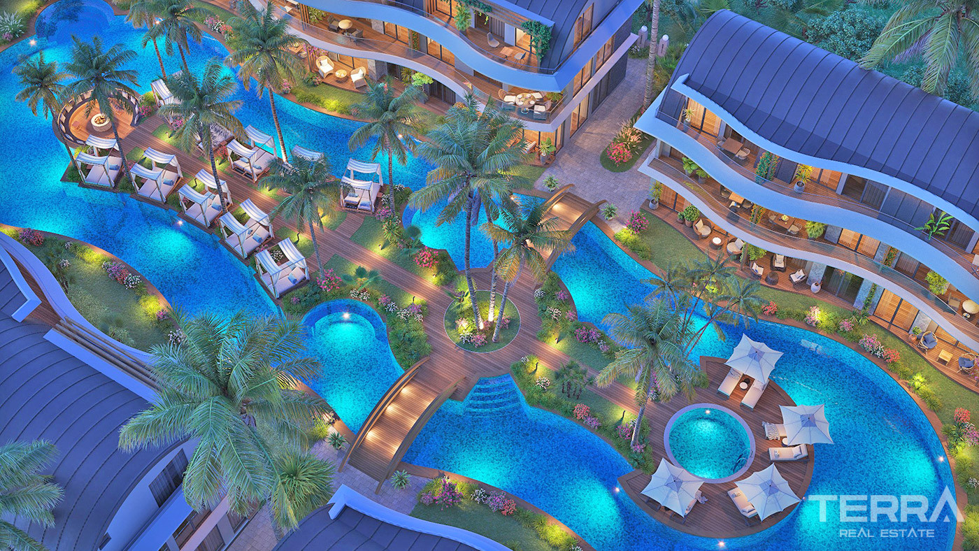 Exclusive Apartments with Direct Access to the Pool in Alanya - 71967