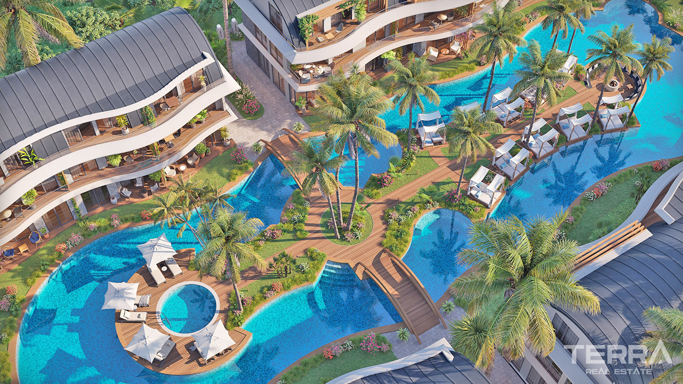 Exclusive Apartments with Direct Access to the Pool in Alanya - 71968