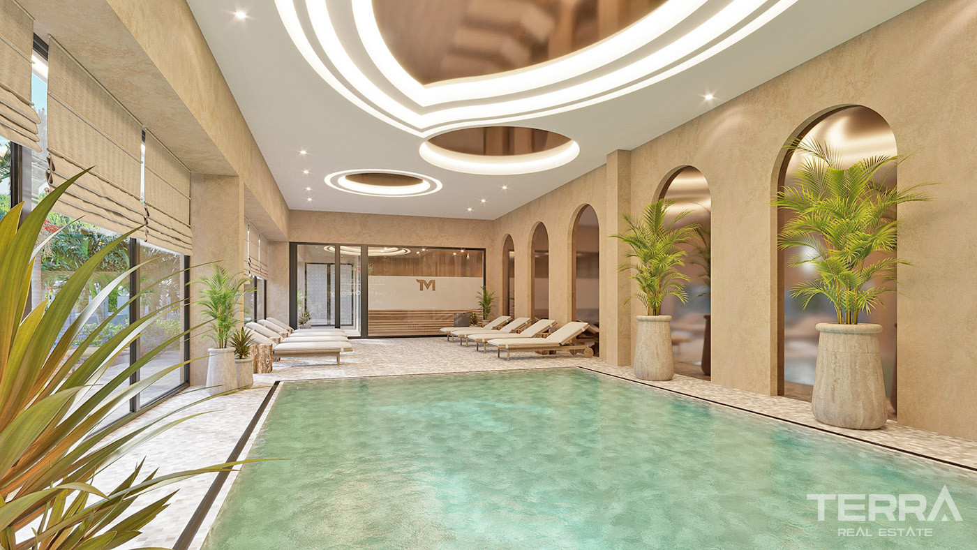 Exclusive Apartments with Direct Access to the Pool in Alanya - 71981