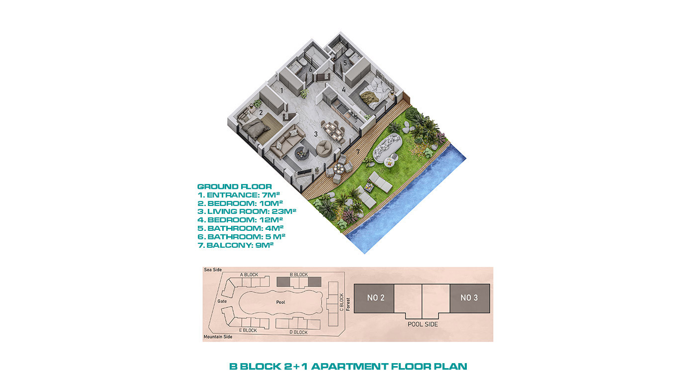 Exclusive Apartments with Direct Access to the Pool in Alanya - 71989