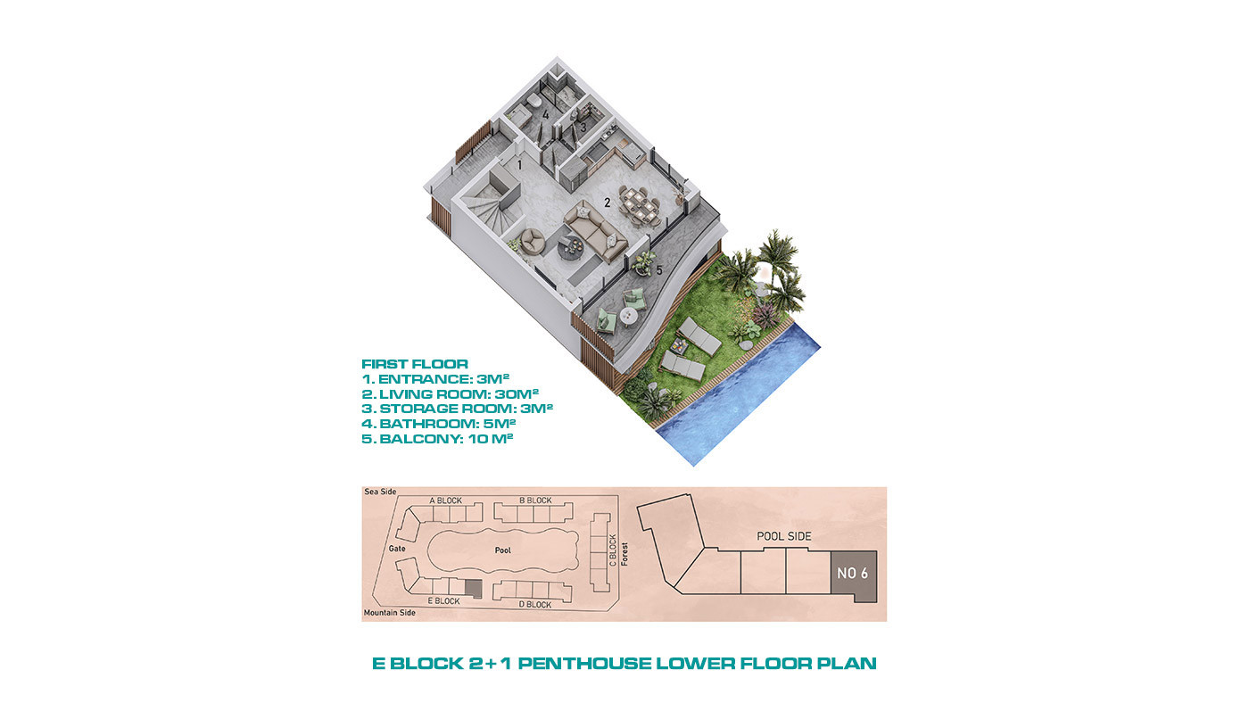 Exclusive Apartments with Direct Access to the Pool in Alanya - 71995