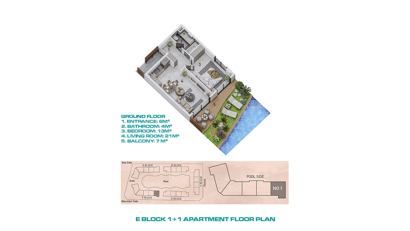 Exclusive Apartments with Direct Access to the Pool in Alanya - 72000