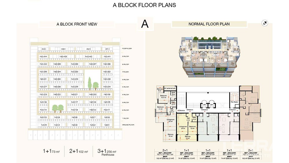 Luxury Apartments for Sale in Crystal Park, Cikcilli, Alanya - 2317