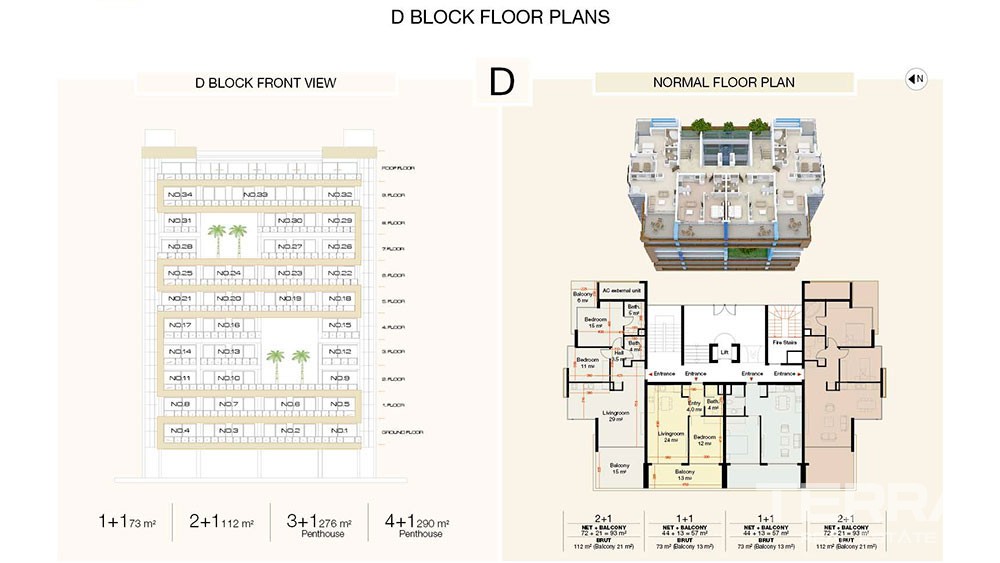 Luxury Apartments for Sale in Crystal Park, Cikcilli, Alanya - 2321