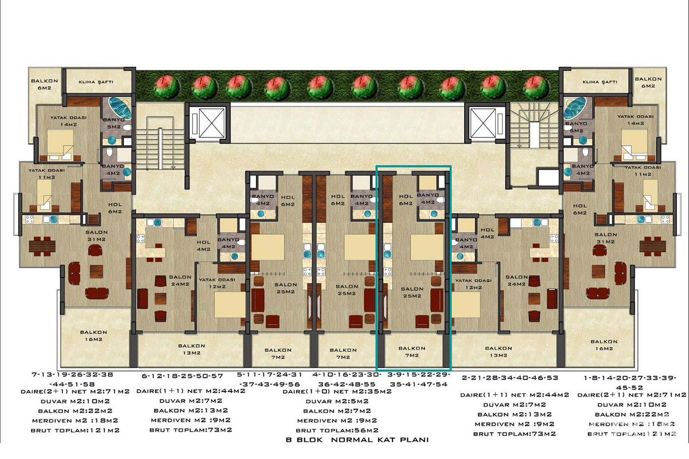 Luxury Apartments for Sale in Crystal Park, Cikcilli, Alanya - 101801