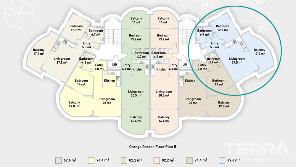 Achtung Schnäppchen! Wiederverkauf. 1-Zimmer Wohnung im Orange Garden - 2244