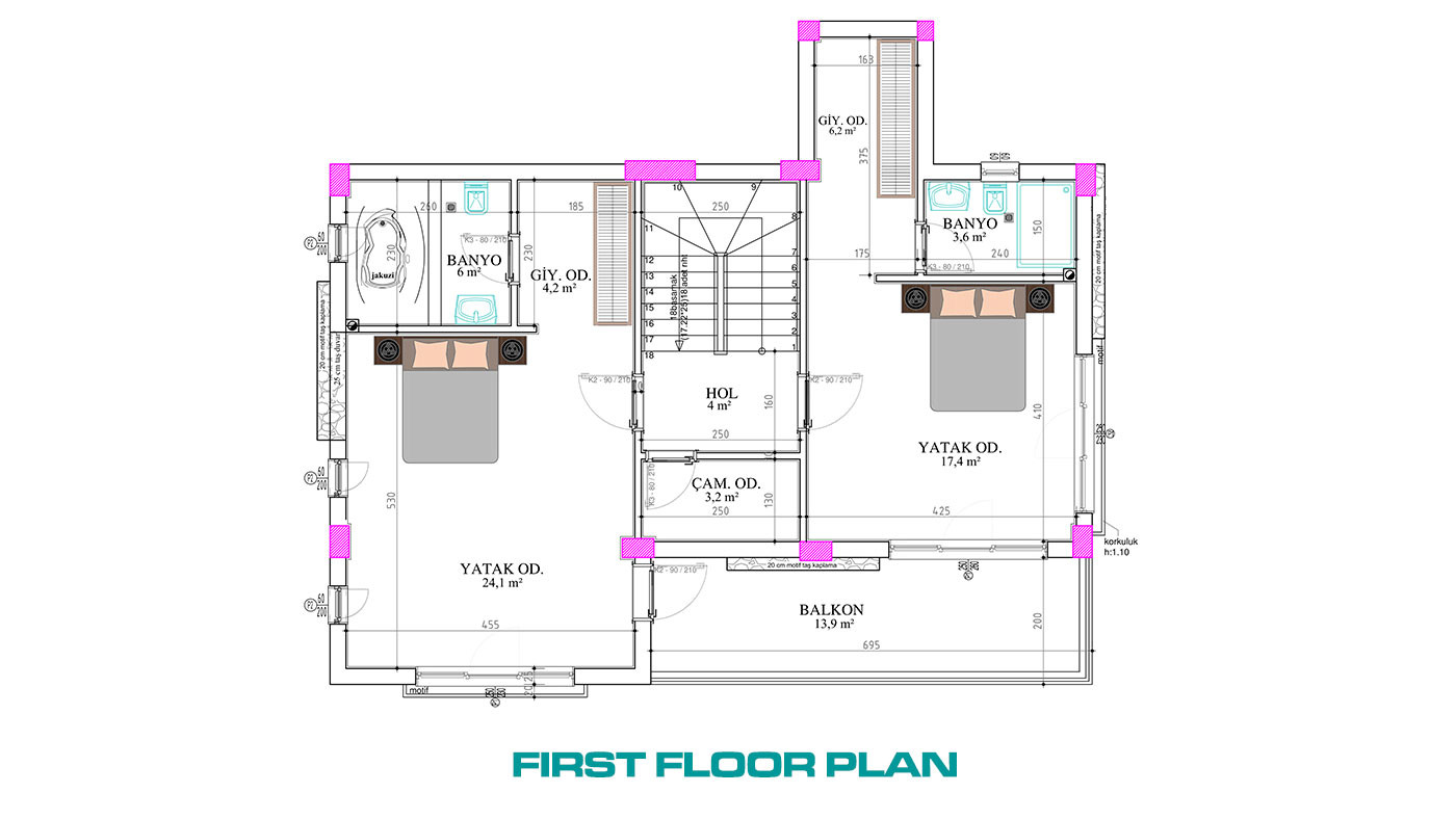 Luxurious Design SemiDetached Villas with Private Pool in Belek