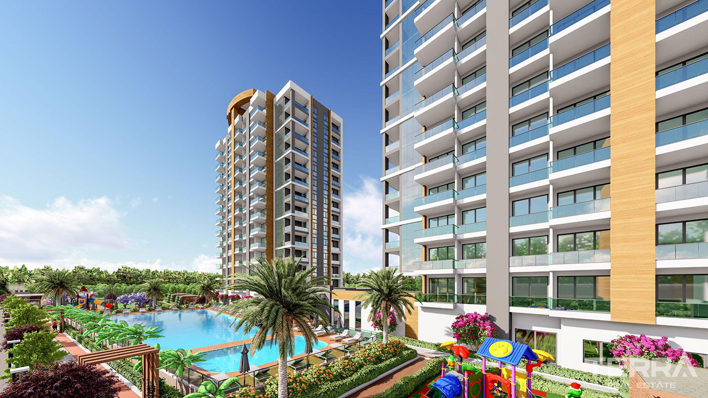 Mersin Apartments with Sea View 450 m from the Beach in Erdemli