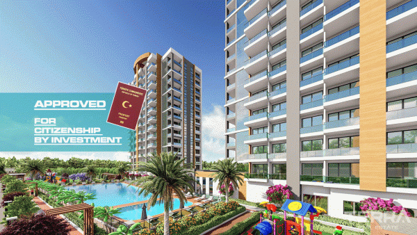 Mersin Apartments with Sea View 450 m from the Beach in Erdemli