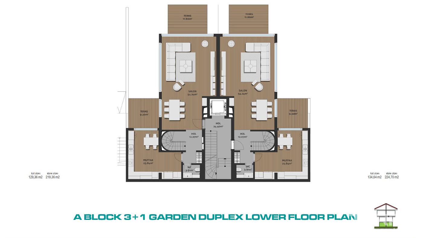 Low Rise Residence Concept Flats with Bosphorus View in Istanbul - 72631