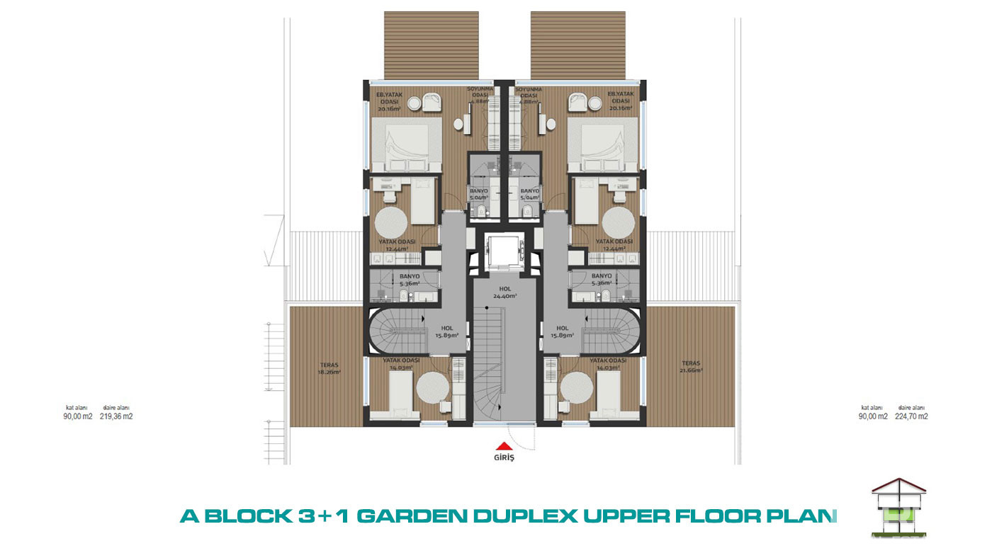 Low Rise Residence Concept Flats with Bosphorus View in Istanbul - 72632