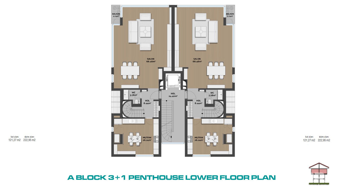 Low Rise Residence Concept Flats with Bosphorus View in Istanbul - 72633