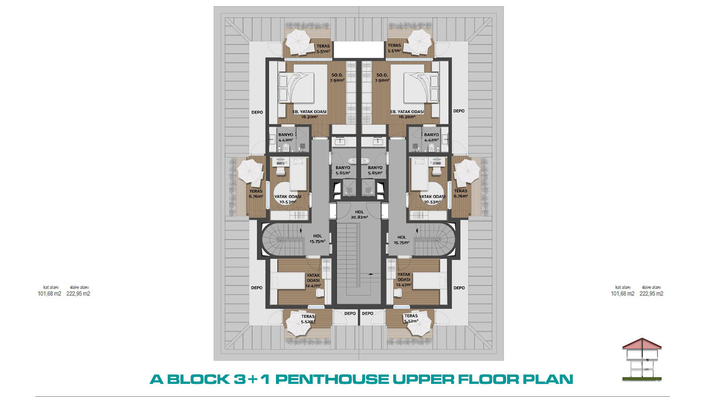 Low Rise Residence Concept Flats with Bosphorus View in Istanbul - 72634