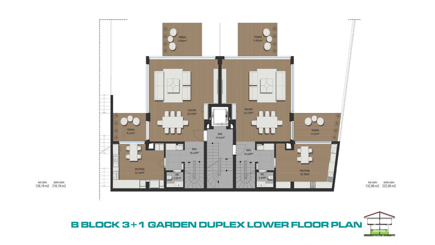Low Rise Residence Concept Flats with Bosphorus View in Istanbul - 72635