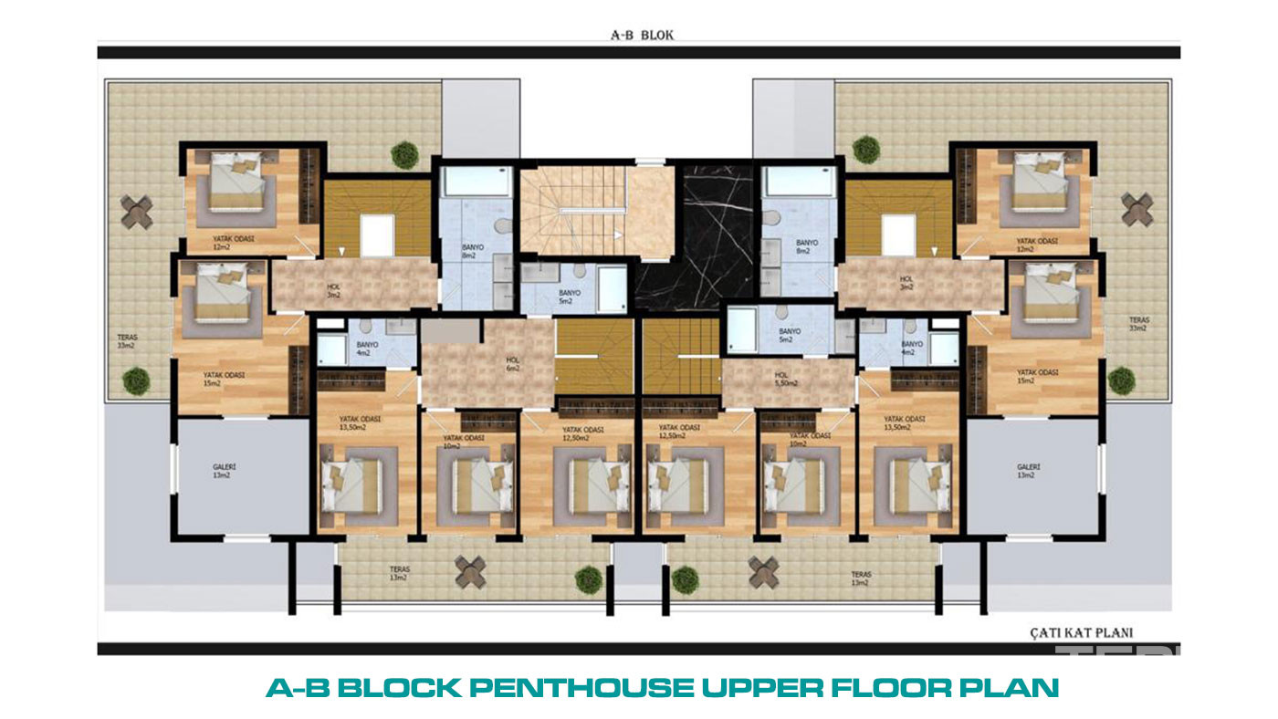 Sea View Alanya Apartments with Exclusive Design in Kargıcak - 72741