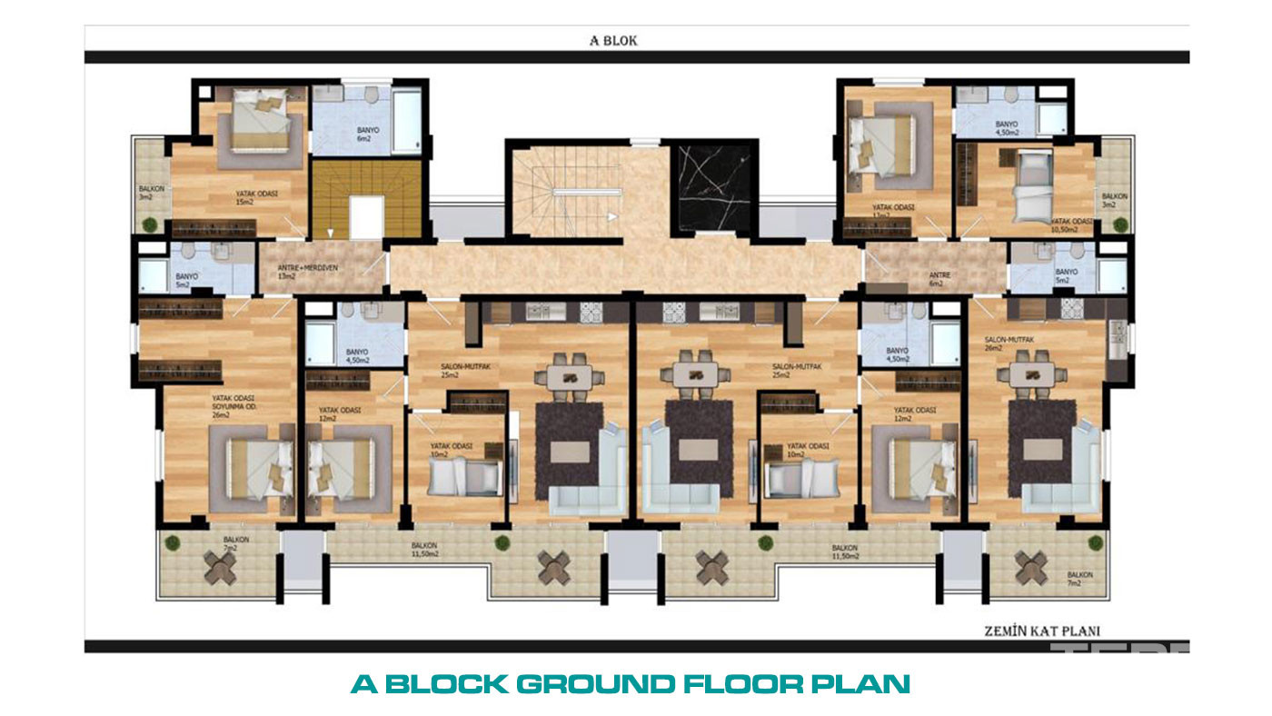 Sea View Alanya Apartments with Exclusive Design in Kargıcak - 72747