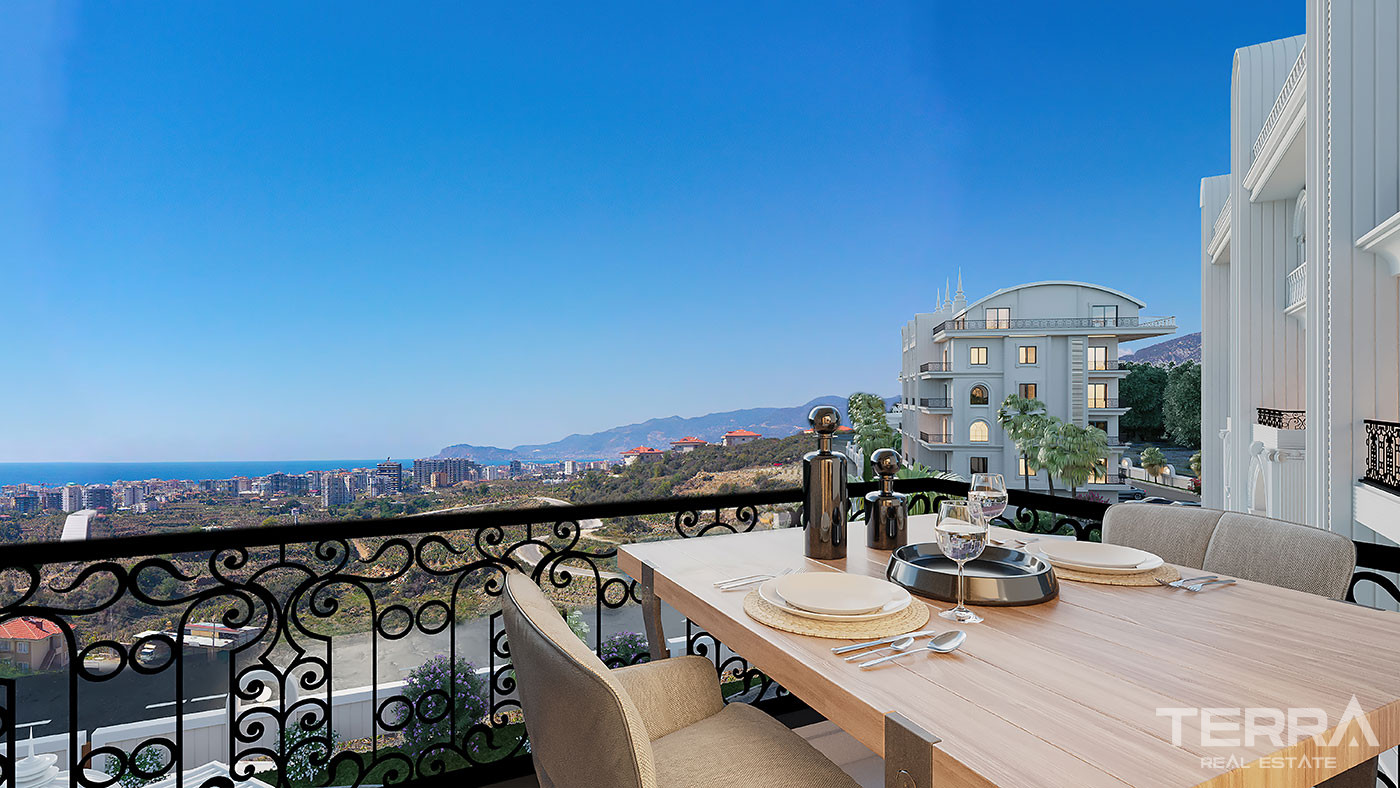 Sea View Alanya Apartments with Exclusive Design in Kargıcak - 72762