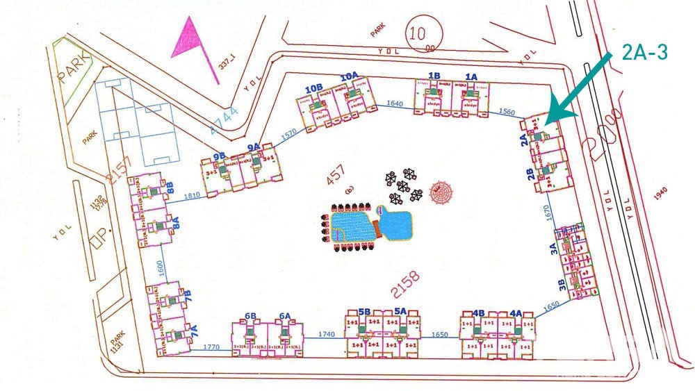 Große 3 Zimmerwohnung im beliebten Orion City in Avsallar - 2273