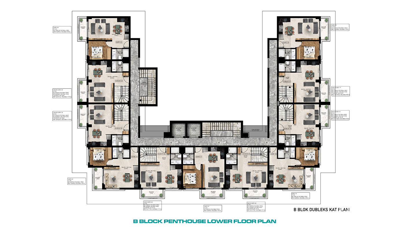 South Facing Apartments with Splendid Sea and Castle Views in Alanya - 117145
