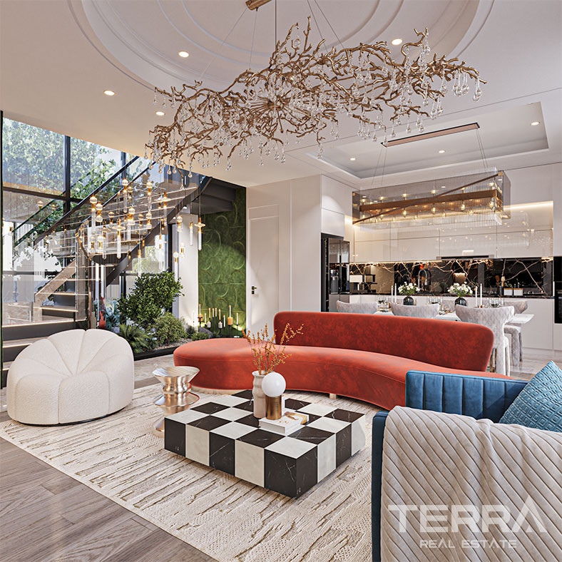 Spacious Luxury Alanya Villas with Private Pool and Sea View in Bektaş - 73384