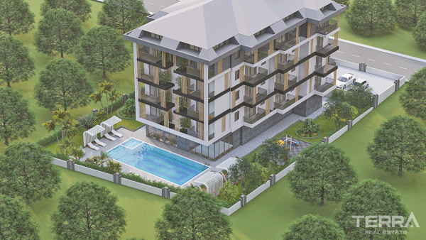 Luxury Living Flats Close to the Beach in Alanya, Konaklı