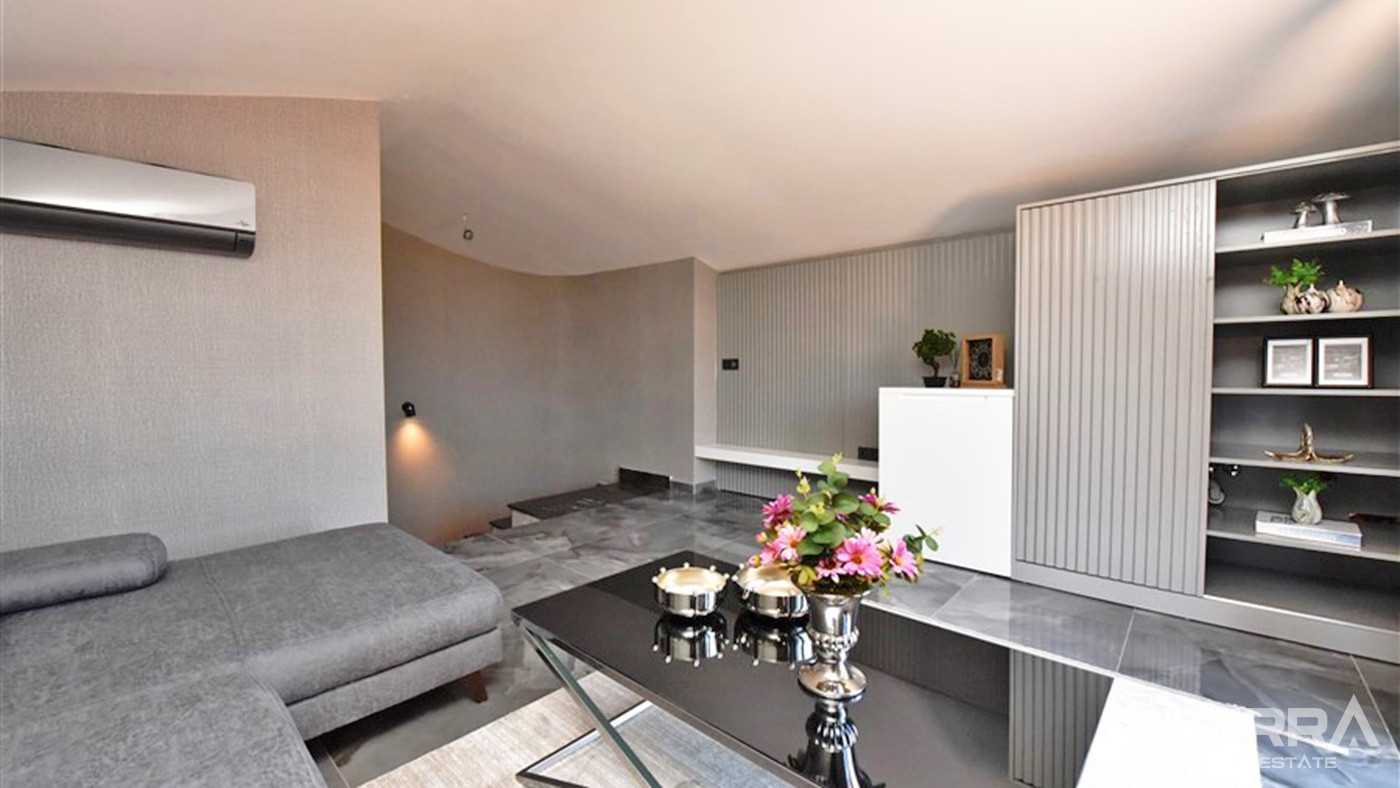 Furnished 4+1 Private Villa with Panoramic View in Alanya Kargıcak - 73573