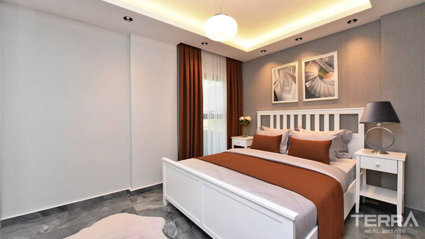 Furnished 4+1 Private Villa with Panoramic View in Alanya Kargıcak - 73582