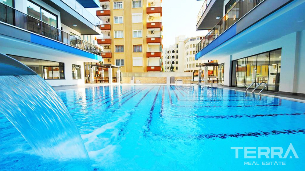 Furnished Luxury Alanya Flat with Spectacular Sea View in Mahmutlar - 73591